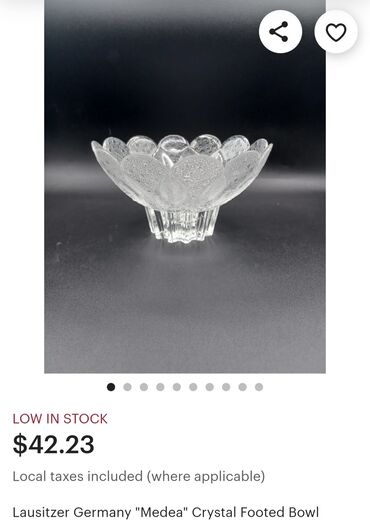 Ostalo posuđe: Bombonijera nova kristal,led kristal Nemacka iz 80ih. Bombonijera — 8