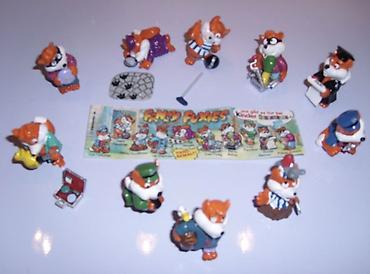 kinder joy max: 90-ci illerin kinder surprise oyuncaqlari satilir. Butun seriyalar — 8