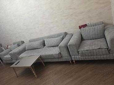 İşlənmiş, Divan, 2 kreslo, Bazalı, Açılan lalafo.az -da İşlənmiş, Divan, 2 kreslo, Bazalı, Açılan