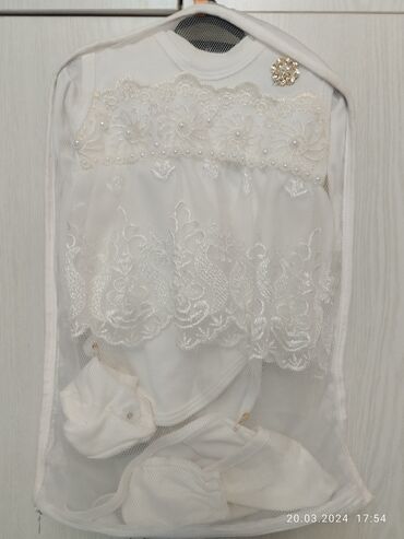 платье боди: Комплект, цвет - Белый, Новый
