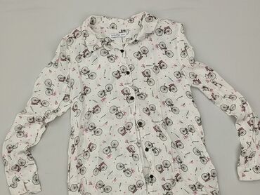 koszula wzorzysta: Shirt 9 years, condition - Very good, pattern - Print, color - White