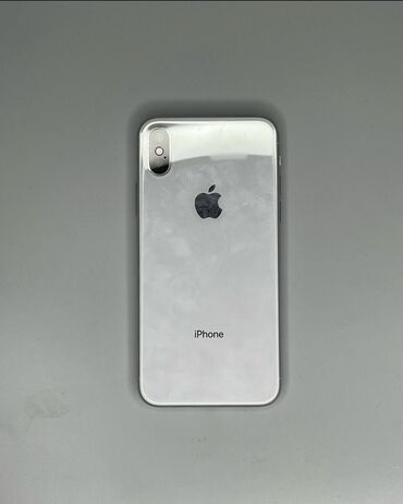 Apple iPhone: IPhone X, Б/у, 64 ГБ, Белый, Чехол, Кабель, 93 %