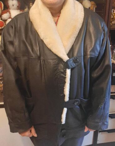 brušena koža jakna: XL (EU 42), With lining, Fur