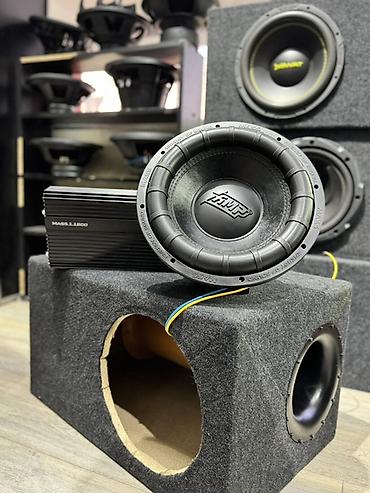 70 сом: Комплект автозвука AMP BASS Состав набора: - Сабвуфер AMP — 1000 W — 4