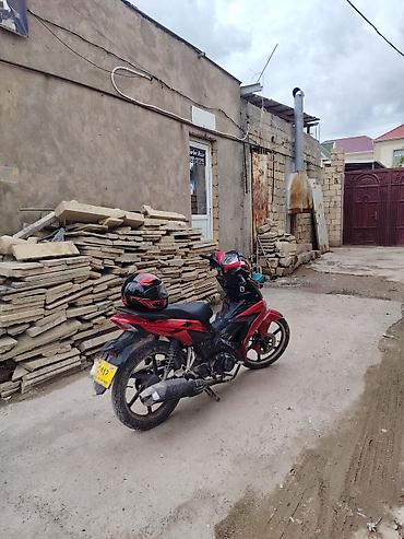 Мопеды, скутеры: Qırmızı-rəngli şəhər tipli motosiklet – “Cub”/underbone stilində — 4