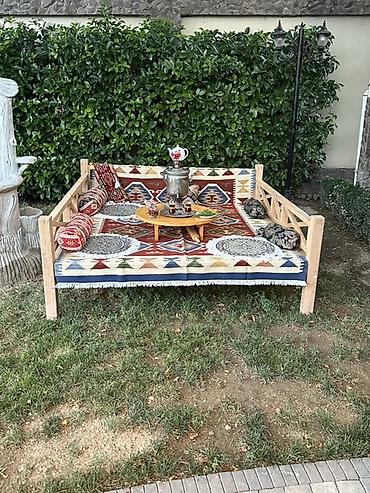 restoran aksesuarları: Künc divan, 3 nəfərlik, Açılmayan, Zəmanətsiz, Kredit yoxdur — 1