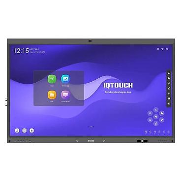 it mikro: IQTouch QA1300 Pro 75" – peşəkar 4K UHD interaktiv panel və smart — 1