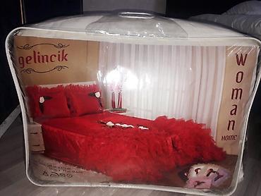 first home tekstil: Cehizlik beyaz pokrival desti.teptezedir ve ishlenmeyib.daima — 6