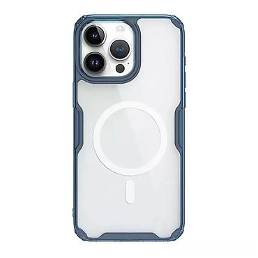 Maske i futrole za telefone: Futrola Nillkin Nature Pro Magnetic za iPhone 15 Pro (6.1) plava. Uz — 1
