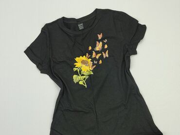 guess t shirty czarne damskie: T-shirt, Shein, XS, stan - Idealny