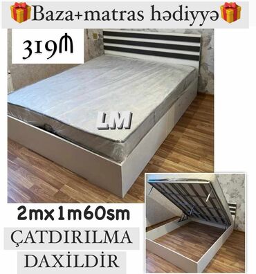 çarpayı: İkinəfərlik _* BAZALI TAXT*_ _*SİFARİŞLƏ VƏ YENİ*_ Qiymət : *319₼*