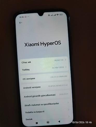 baku electronics ütü: Xiaomi 128 GB, rəng - Qara, 
 Barmaq izi, Sensor, Zəmanət — 3