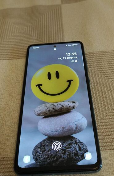 Avtoelektronika: Samsung Galaxy A52s, 128 GB, rəng - Göy, Barmaq izi