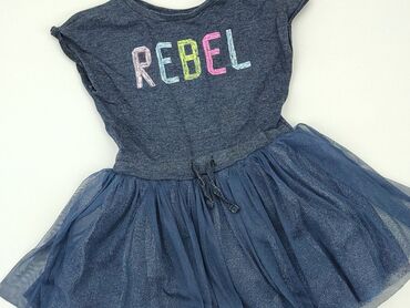 długie letnie sukienki czarne: Dress, Rebel, 3-4 years, 98-104 cm, condition - Very good