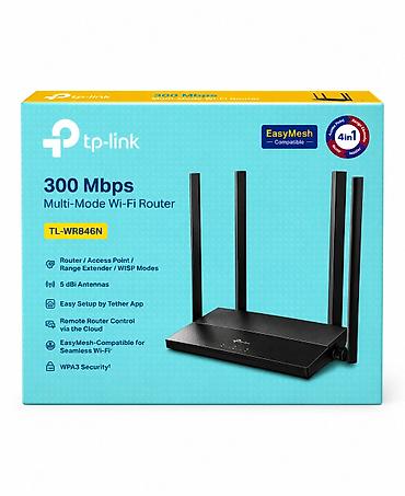 guclendirici: Məhsul: Wi‑Fi router TP-Link TL-WR846N, 300 Mbit/san Brend: TP-Link — 1