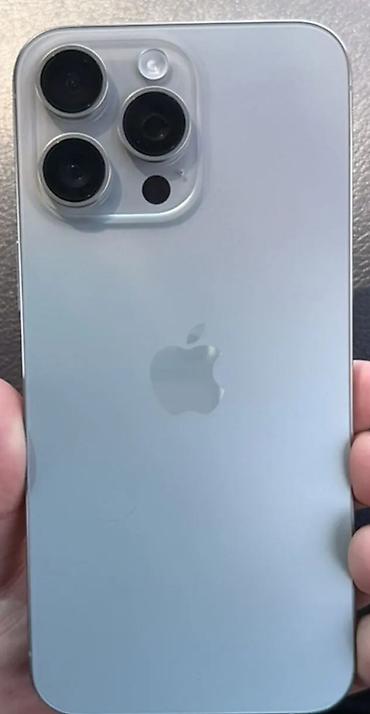 IPhone 15 Pro Max, Б/у, 1 ТБ, Natural Titanium, 87 %
