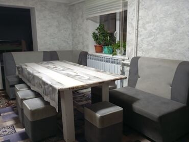 Кухонные столы и стулья: Кухонный стол и стул, Б/у, Платная доставка, Самовывоз, цвет - Синий