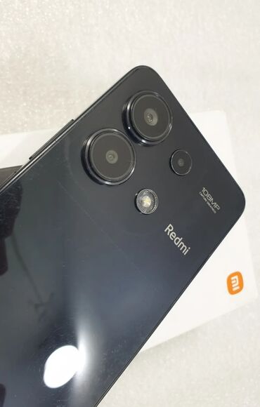 телефоны бу редми: Redmi, Redmi Note 13, Колдонулган, 256 ГБ, түсү - Кара, 2 SIM