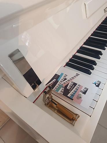 Пианино: Petrof upright piano – klassik dizaynlı ağ rəngdə akustik model — 3