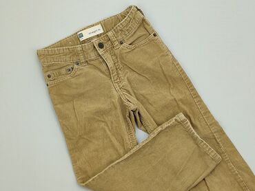 Spodnie: Spodnie Gap, 5 lat, wzrost - 110 cm., stan - Idealny, wzór - Jednolity kolor, kolor - Brązowy