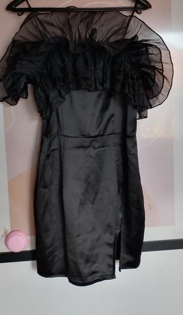 haljina vel 6: XS (EU 34), bоја - Crna, Drugi stil, Kratkih rukava