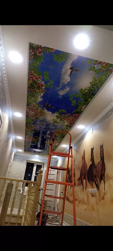 Натяжной потолок: Натяжной потолок Матовое, 3D потолки, Глянцевое Бесплатный замер, Монтаж, Бесплатная консультация — 20