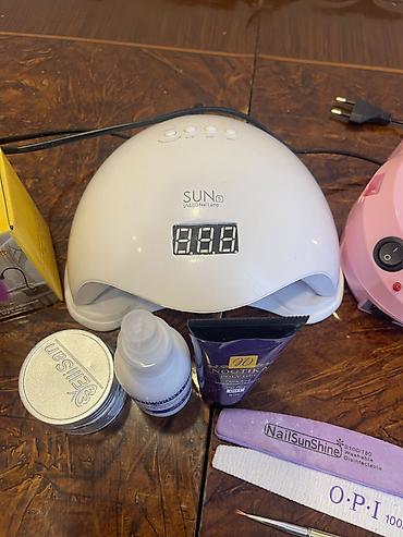 Manikür və gel dırnaq üçün tam dəst - UV/LED lampa: SUN5 UVLED Nail