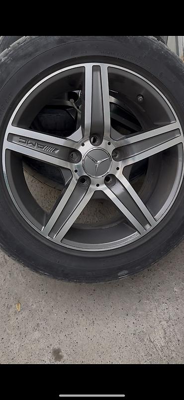 r20 28535: Литые Диски R 16 AMG, Комплект, отверстий - 5, Б/у — 3