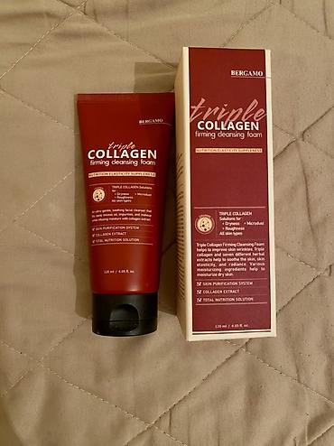 Оборудование для бизнеса: Очищающая пенка BERGAMO Triple Collagen Firming Cleansing Foam, 120 мл — 1