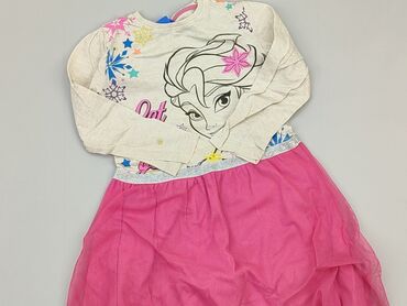 różowa sukienka hm: Sukienka, Disney, 3-4 lat, 98-104 cm, stan - Dobry