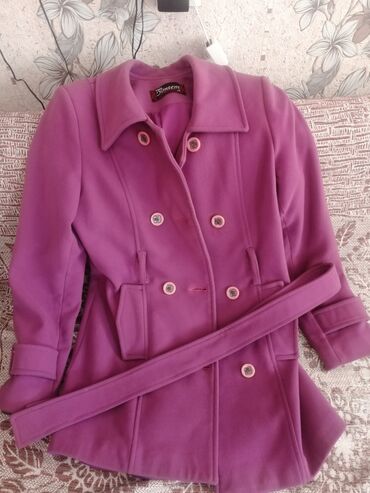 женские пальто накидка: Пальто S (EU 36), M (EU 38), цвет - Фиолетовый