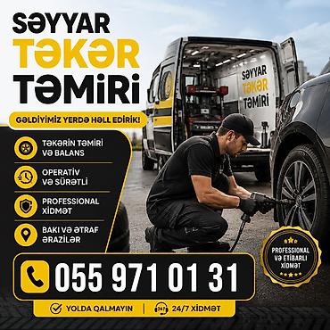 Транспорт: Təcili Səyyar Təkər Təmiri | 055 971 01 31 - Bakı Təkər Ustası — 2