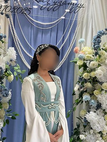 Свадебные платья и аксессуары: Платье на кыз узатуу, S, С поясом, Б/у — 9