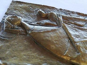 Stilske umetničke slike: Prof. ERVIN HUBER Bronza Bogorodice s detetom. Prof. Erwin Huber — 7