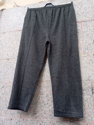 Qadın şalvarları: Qadınlar üçün isti palto parçasından rahat xoşagəlimli cibli beli — 11