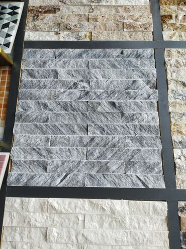 dam örtükleri: Təbii daş dekorativ divar panelləri - Material: təbii daş (daş