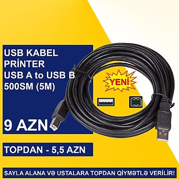 Digər kompüter aksesuarları: USB Printer Kabellər SAYLA ALANA VƏ USTALARA TOPDAN QİYMƏTLƏ VERİLİR! — 5