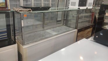 Biznes üçün program təminatı: Şüşə vitrinli soyuducu tezgah - Material: temperli şüşə və