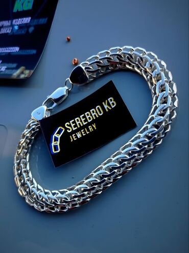 Серебряные цепочки: Серебряная цепь «Рамзес» 140 гр, 60 см Ручная работа, серебро 925 — 60