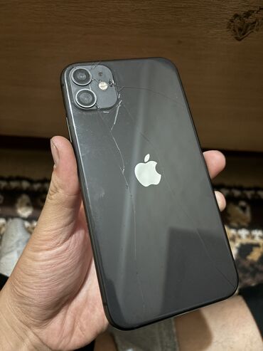 айфон 12 pro max цена бишкек: IPhone 11, Колдонулган, 128 ГБ, White Titanium, Каптама, 76 %