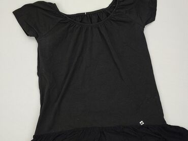 czarne bluzki krótki rękaw obcisła: Блуза жіноча, S, стан - Дуже гарний