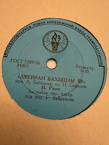 İncəsənət və kolleksiyalar: Sovet dövrü vinil plastinka – RSFSR Aprelevskiy Zavodu istehsalı (ГОСТ — 3