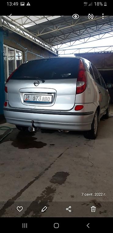 ио пинин: Nissan Almera Tino: 2003 г., 1.8 л, Механика — 3