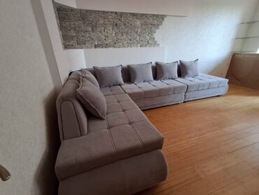 Угловые диваны: Угловой диван, C подушками, Трехместный — 6