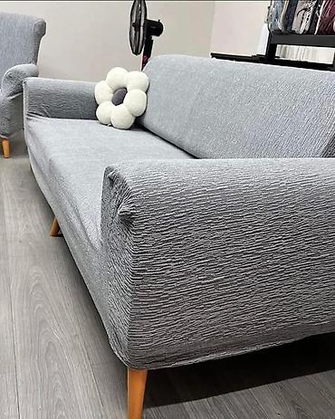 Prekrivači za nameštaj: Navlake za stolice akcija Sa karnerima 2700 din 6 kom jednobojne — 1