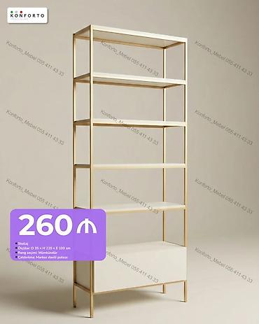 Stellaj (rəf sistemi) - Qiymət: 260 ₼ - Ölçülər: D 35 × H 220 × E 100