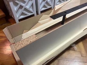 Ostali nameštaj: Zidna “lebdeća” polica – bela - Minimalistički dizajn sa skrivenim — 14