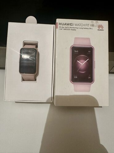 1 qram gümüşün qiyməti 2022: Новый, Смарт часы, Huawei, Сенсорный экран, цвет - Розовый