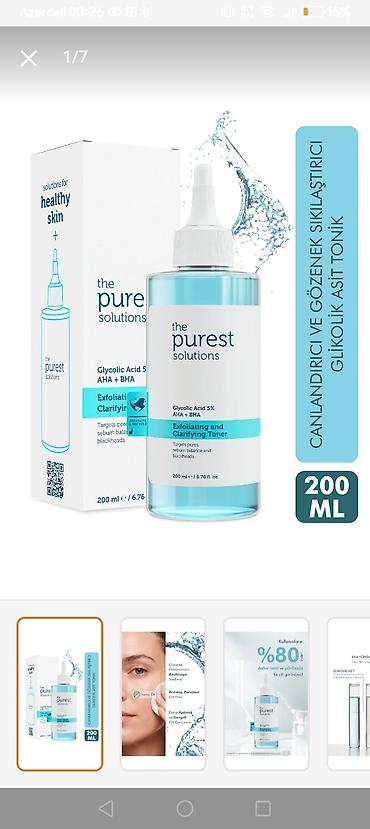 The Purest Solutions – Exfoliating and Clarifying Toner - Tərkib lalafo.az -da The Purest Solutions – Exfoliating and Clarifying Toner - Tərkib