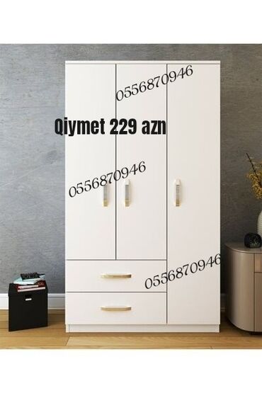 Dolablar: Yeni, Açılan, 3 qapılı Düz dolab, Qarderob, paltar dolabı, Azərbaycan